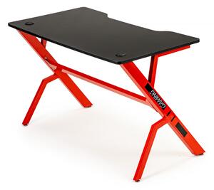 Herní stůl Harry ModernHome 120 cm černý/červený