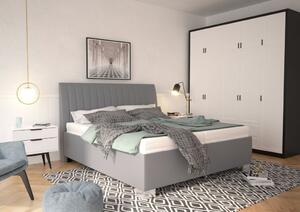 Blanář Lilibet čalouněná postel vč. roštů 180 x 200 cm, šedá