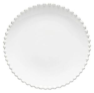 Bílý kameninový dezertní talíř Costa Nova Pearl, ⌀ 22 cm