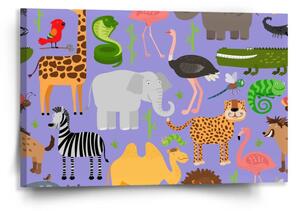 Sablio Obraz Animované safari - 120x80 cm