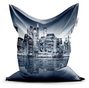 Sablio Sedací vak Classic Noční New York - 150x100 cm