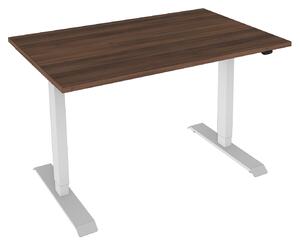 NOBL Dynamic Elektr. nastavitelný polohovací stůl 120x80 Dynamic Dekor stolové desky: bílá, Barva podnože: šedá
