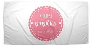 Sablio Ručník Nejlepší babička - 30x50 cm