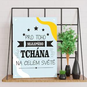 Sablio Dárková cedulka Pro toho nejlepšího tchána na celém světě: 30x40 cm
