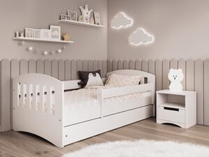 Jednolůžková postel CLASSIC do dětského pokoje 80x160 cm, Zvolte matraci: Bez matrace, Zvolte šuplík: Bez šuplíku