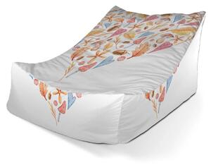Sablio Sedací vak Lounge Podzimní srdce - 80 x 95 x 50 cm