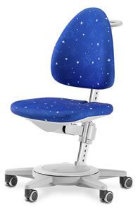 Dětská rostoucí židle moll Maximo šedá Barva potahu: modrá se vzorem