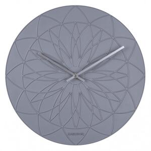 Designové nástěnné hodiny 5836GY Karlsson 35cm