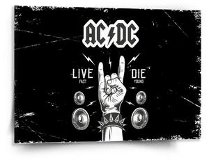 Sablio Obraz ACDC Live fast, die young - 150x110 cm