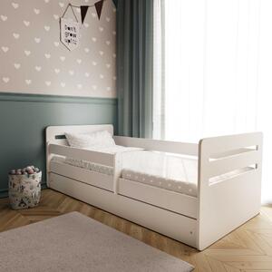Dětská postel s úložným prostorem Tomáš 140x80 cm, bílá
