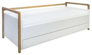 Bílá dětská postel VICTOR s bočnicí Zvolte matraci: Bez matrace, 80x180 cm