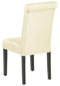 Set 2 ks. jídelních židlí VALLA (krémová). 1023203