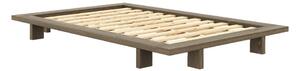 Hnědá jednolůžková postel z borovicového dřeva s roštem 120x200 cm Japan – Karup Design
