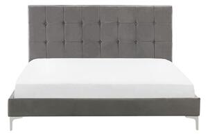 Manželská postel 140 cm Amar (šedá) (s roštem). 1023421