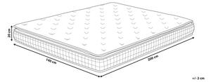 Pěnová matrace 140x200 cm CHERUM (středně tvrdý). 1023454