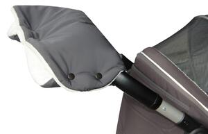 Emitex Softshellový rukávník na kočárek PREMIUM Zvolte barvu: Černá, šedá