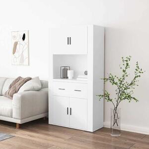 Skříň highboard bílá kompozitní dřevo 3185367