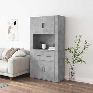 Skříň highboard betonově šedá kompozitní dřevo 3185371