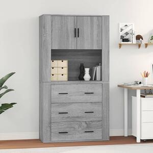 Skříň highboard šedá sonoma kompozitní dřevo 3185389
