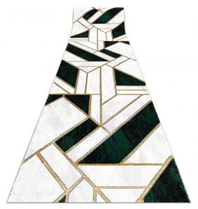Makro Abra Běhoun EMERALD 1015 Geometrický moderní krémový zelený zlatý Šíře: 70 cm