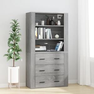 Skříň highboard šedá sonoma kompozitní dřevo 3185397