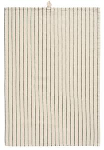 Bavlněná utěrka Orla Green Woven Stripes
