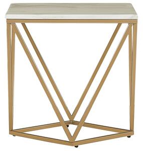 Konferenční stolek MAGNA (bílá + zlatá). 1026706