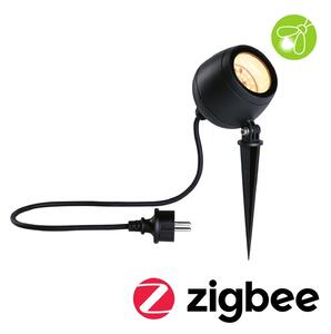 P 94770 LED bodové zahradní světlo Smart Home Zigbee Kikolo neláká hmyz IP65 90mm CCT 6,2W 230V 80° antracit umělá hmota/hliník - PAULMANN