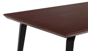 Jídelní stůl AMAS (tmavé dřevo + černá) (pro 6 osob). 1026757