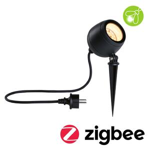 P 94770 LED bodové zahradní světlo Smart Home Zigbee Kikolo neláká hmyz IP65 90mm CCT 6,2W 230V 80° antracit umělá hmota/hliník - PAULMANN