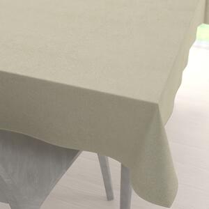 Biante Obdélníkový ubrus/imitace broušené kůže Alcantara ALC-021 Krémový 50x100 cm