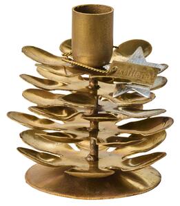 Kovový svícen Gold Cone Gloria