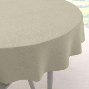 Biante Kulatý ubrus/imitace broušené kůže Alcantara ALC-021 Krémový Ø 100 cm