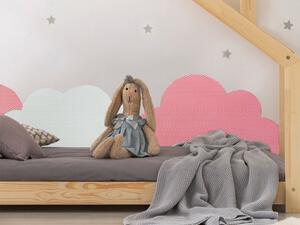Samolepící ochrana zdi za postel MRAK - Růžová
