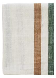 Bavlněná utěrka Off white / Pumpkin spice / Green