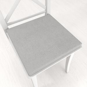 Biante Čtvercový podsedák z imitace broušené kůže Alcantara ALC-020 Světlý béžovošedý - 38x38x3 cm