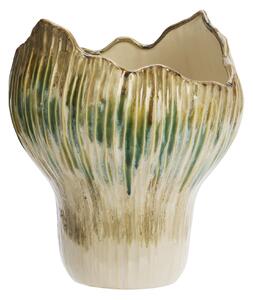 Kameninová váza Beige / Green / Mustard 29 cm