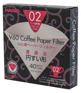 Hario papírový filtr V60-02 40 ks
