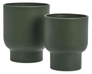 Venkovní obal na květináč Matt Green Iron menší