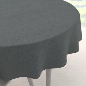 Biante Kulatý ubrus/imitace broušené kůže Alcantara ALC-019 Antracitově šedý Ø 60 cm