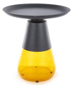 Přístavný stolek TAFFONY černá/oranžová