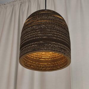 OSRAM Závěsné světlo BALL BELL, hnědé, Ø 26 cm, vlnitá lepenka, E27, stmívatelný, Hnědá / rez, Obývací pokoj / jídelna, Papír / lunolit / lunopal
