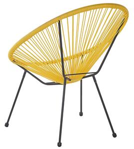 Set 2 ks. židlí ALVAREZ II (žlutá). 1026919
