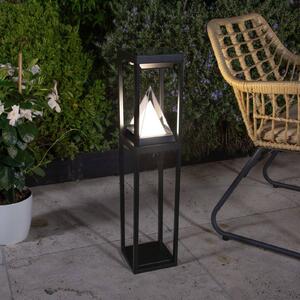 OSRAM SMART+ LED osvětlení cesty solární ALPS, černé, senzor IP44, stmívatelný, Černá, Hliník, Moderní