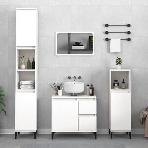 3dílný set koupelnových skříněk bílý kompozitní dřevo 3185543