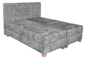Manželská postel 160x200 cm Lammy (šedá)