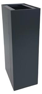 Caimi Brevetti odpadkový koš na tříděný odpad MAXIMO MODULAR, 60 L, šedá ocel