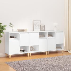 Příborníky 3 ks bílé 60 x 35 x 70 cm kompozitní dřevo 3185735
