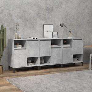 Příborníky 3 ks betonově šedé 60 x 35 x 70 cm kompozitní dřevo 3185747