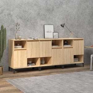 Příborníky 3 ks dub sonoma 60 x 35 x 70 cm kompozitní dřevo 3185746